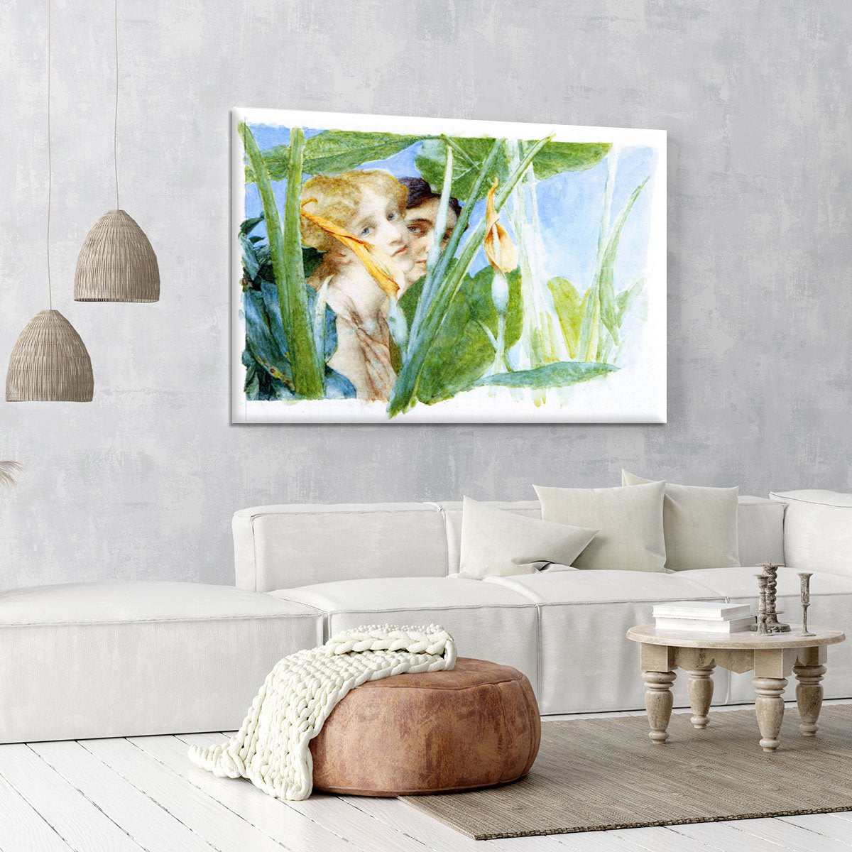 A beautiful flowe by Alma Tadema Canvas Print or Poster