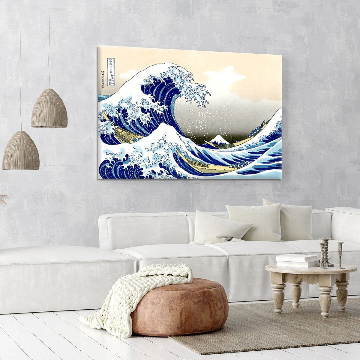 A big wave off Kanagawa by Hokusai Canvas Print or Poster