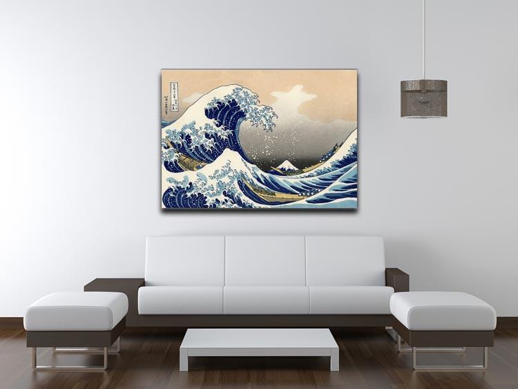 A big wave off Kanagawa by Hokusai Canvas Print or Poster - Canvas Art Rocks - 4
