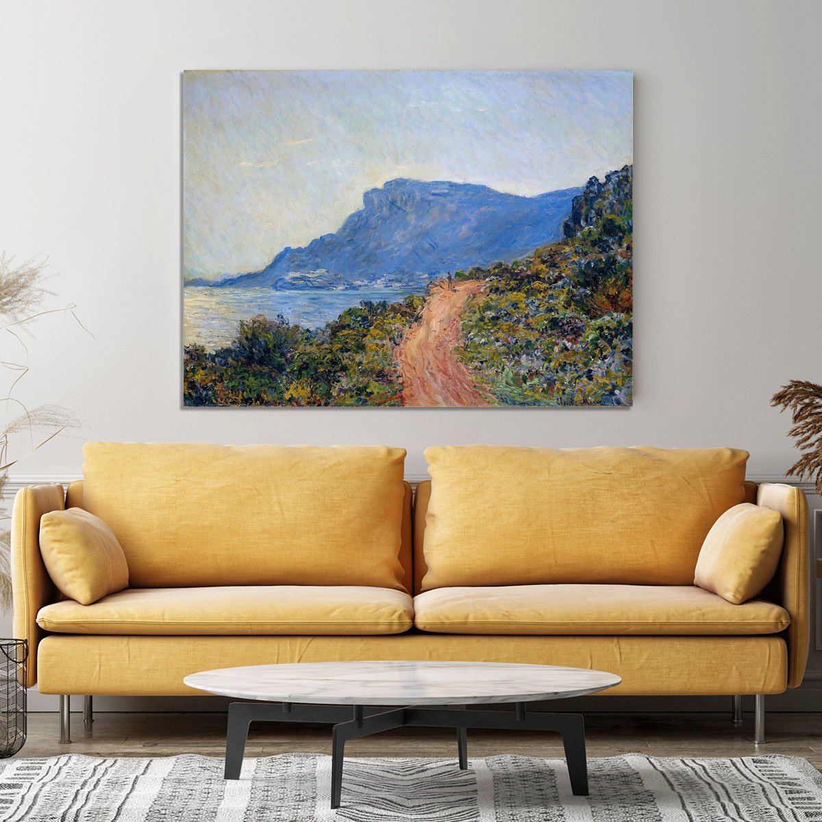 A coastal view with a bay by Monet Canvas Print or Poster