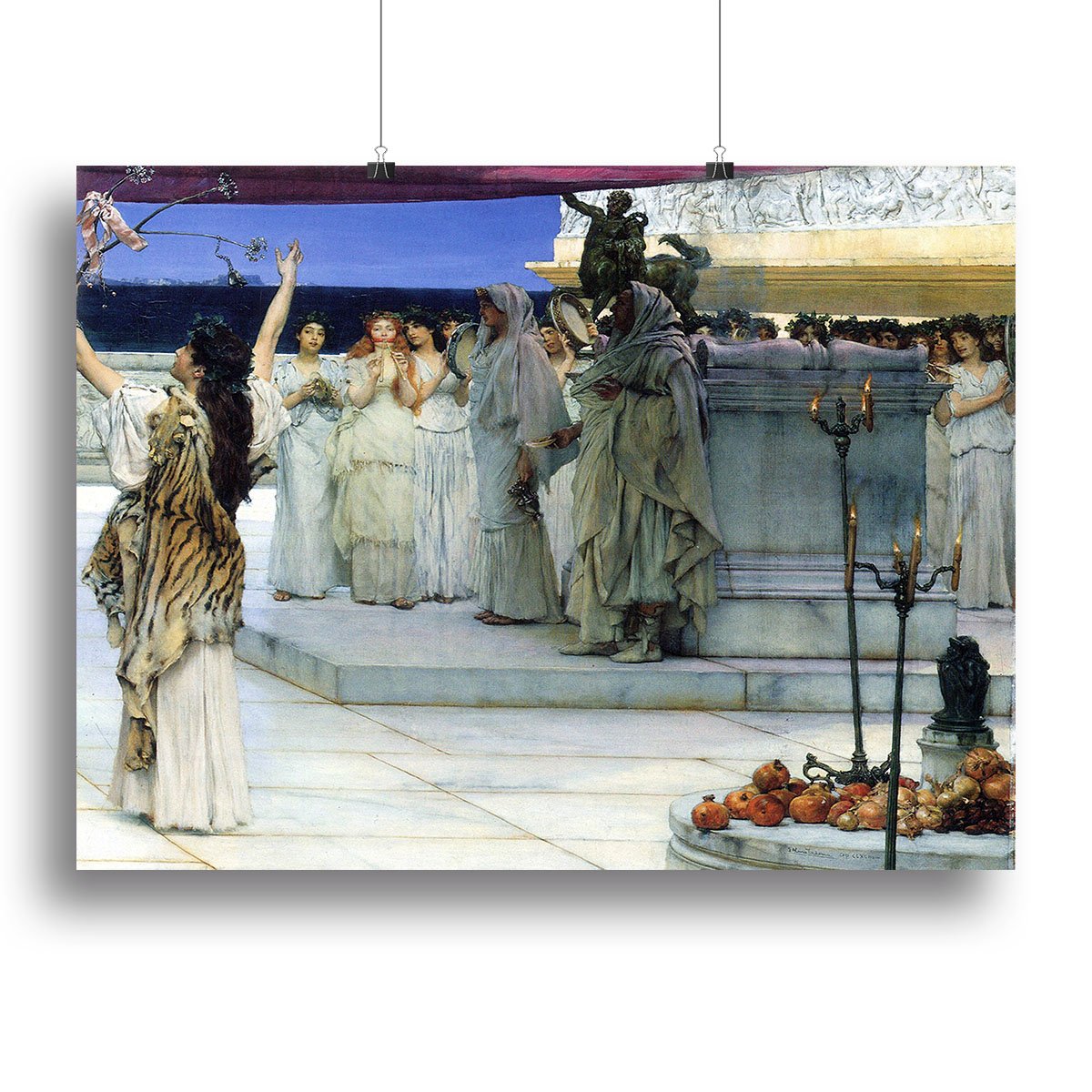 A consecration of Bacchus detail 2 by Alma Tadema Canvas Print or Poster
