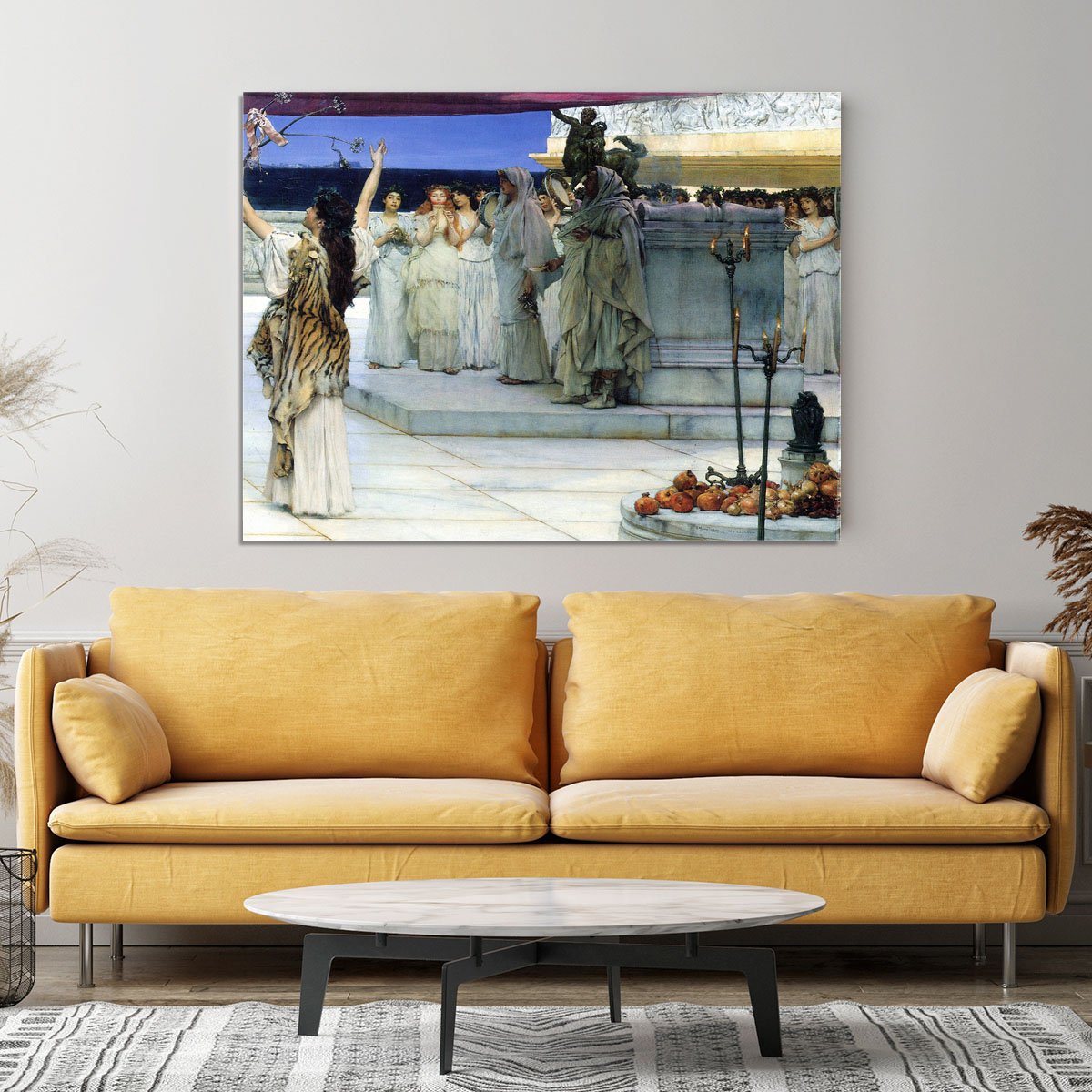 A consecration of Bacchus detail 2 by Alma Tadema Canvas Print or Poster