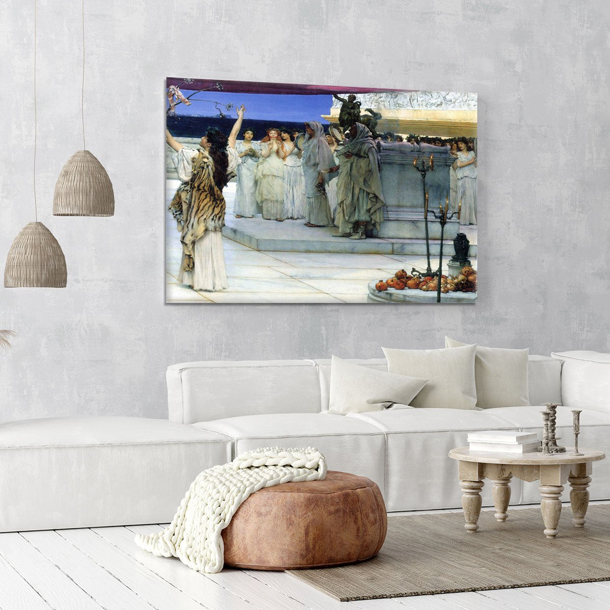 A consecration of Bacchus detail 2 by Alma Tadema Canvas Print or Poster