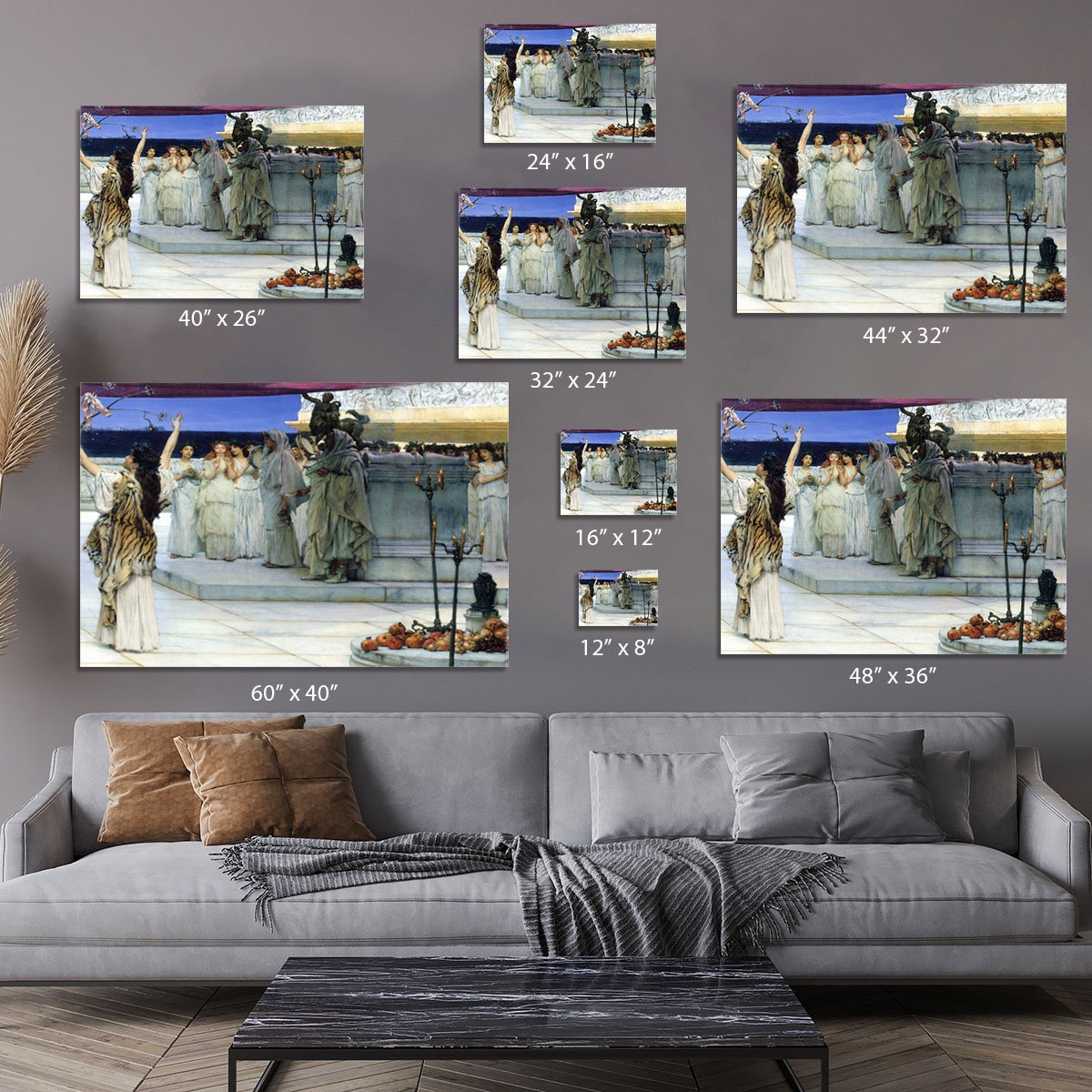 A consecration of Bacchus detail 2 by Alma Tadema Canvas Print or Poster