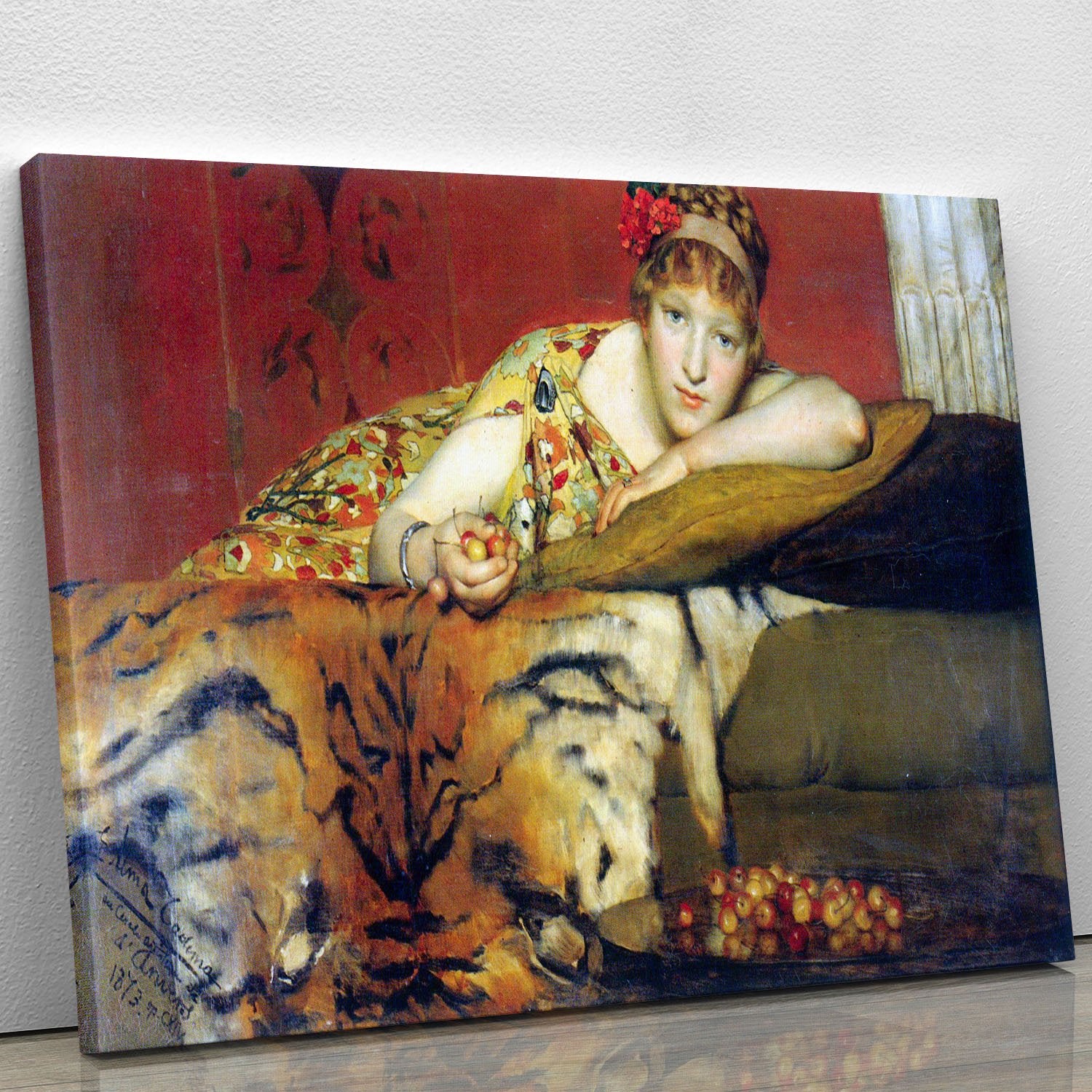 A craving for cherries by Alma Tadema Canvas Print or Poster