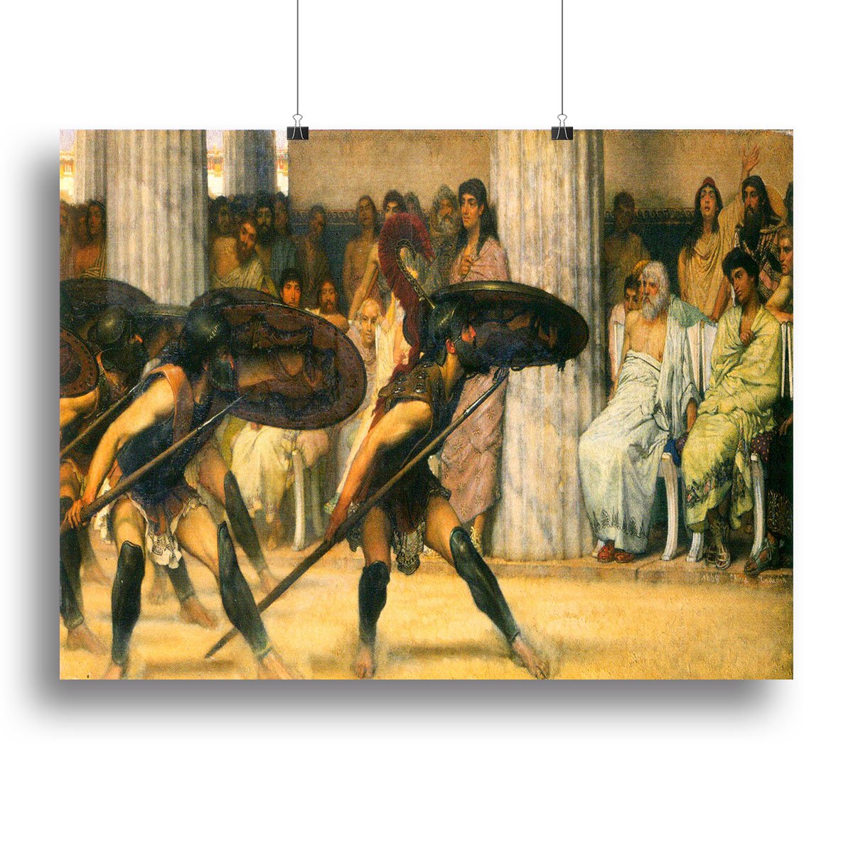 A dance for Phyrrus by Alma Tadema Canvas Print or Poster