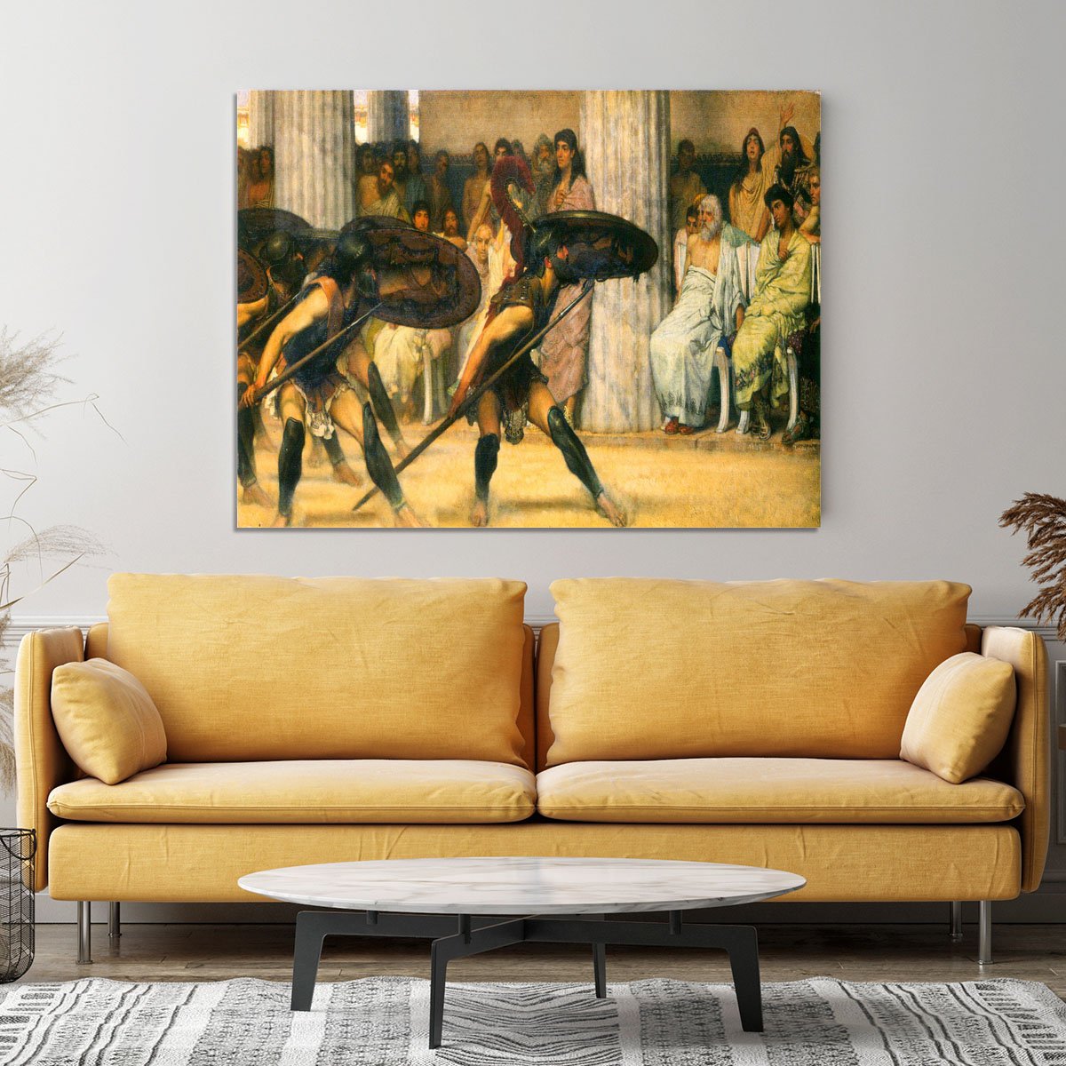 A dance for Phyrrus by Alma Tadema Canvas Print or Poster