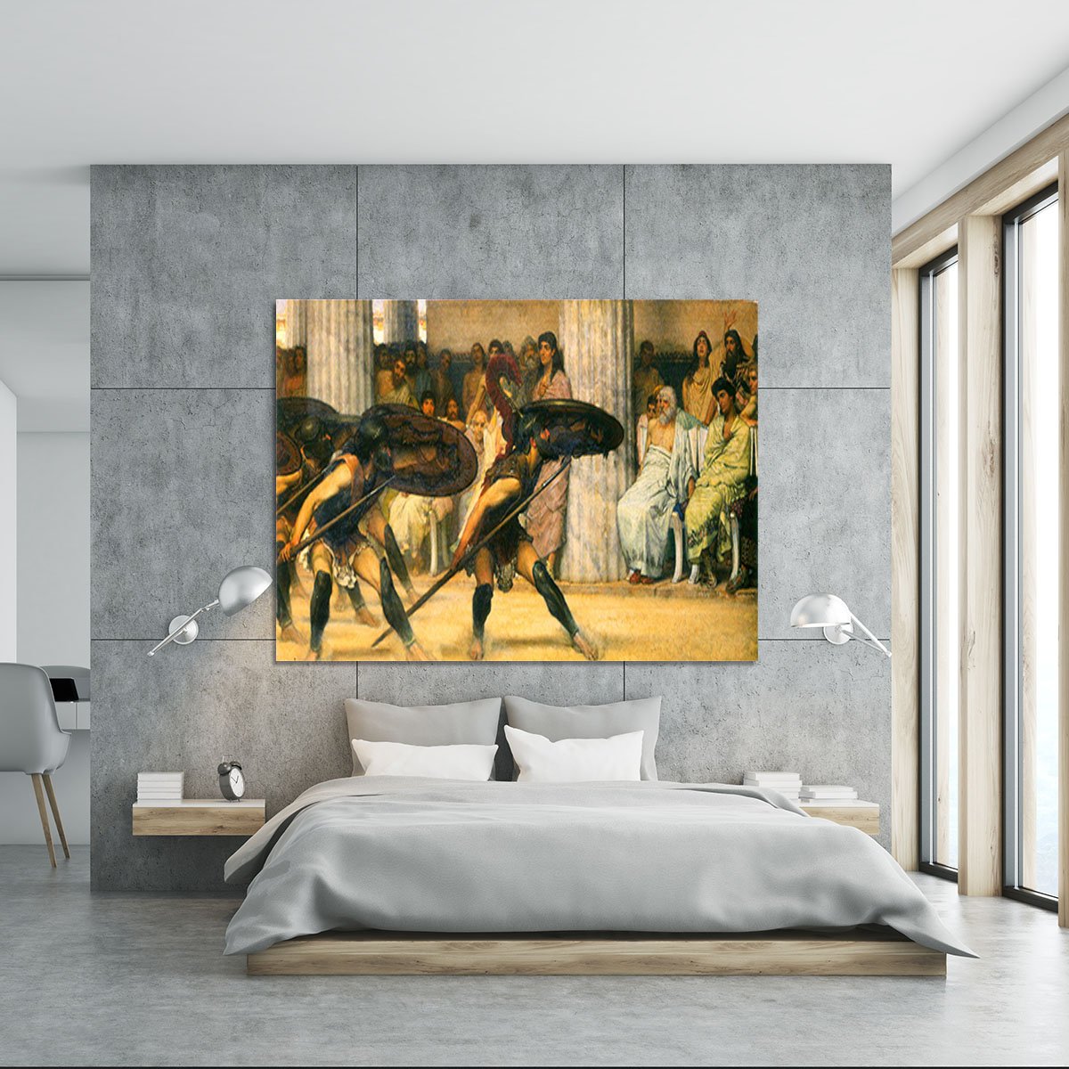 A dance for Phyrrus by Alma Tadema Canvas Print or Poster