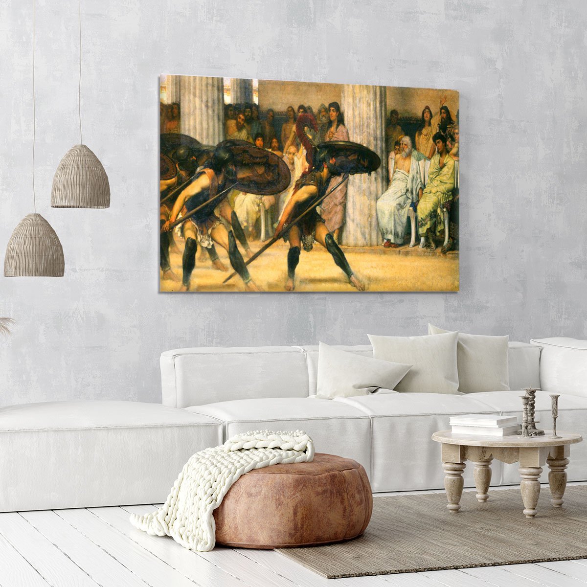A dance for Phyrrus by Alma Tadema Canvas Print or Poster