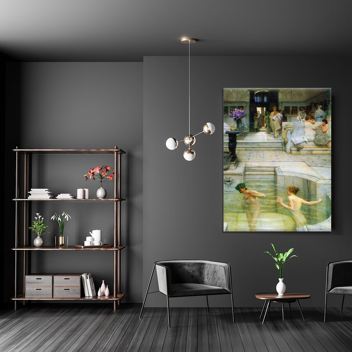 A favorite tradition by Alma Tadema Canvas Print or Poster