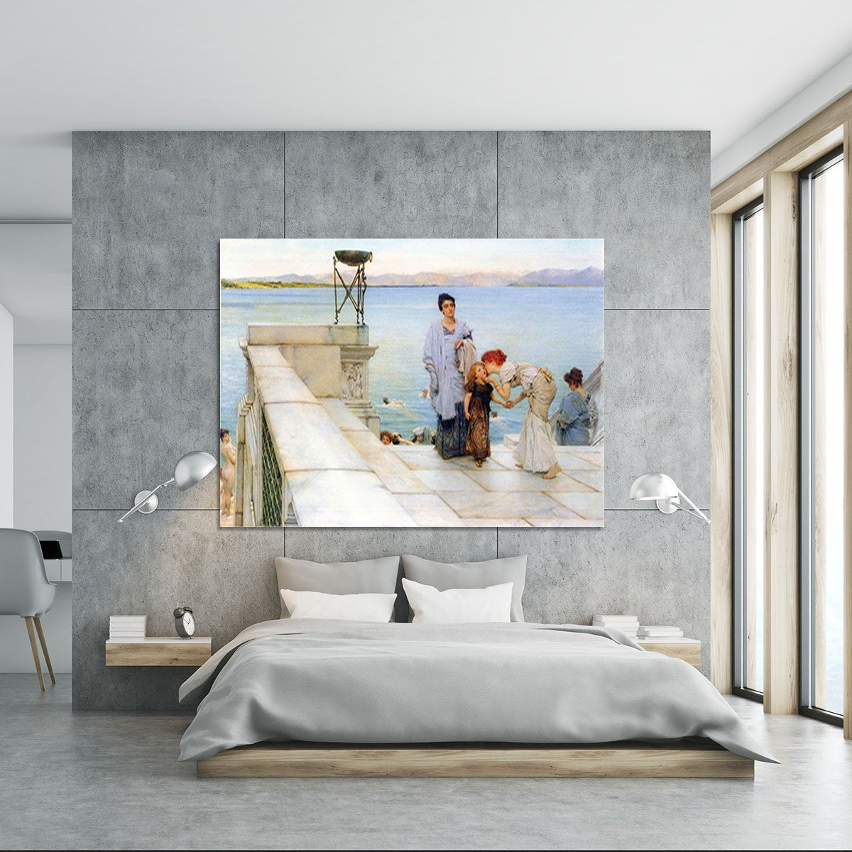 A kiss by Alma Tadema Canvas Print or Poster