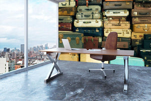 A lot of Old vintage suitcases Wall Mural Wallpaper - Canvas Art Rocks - 3