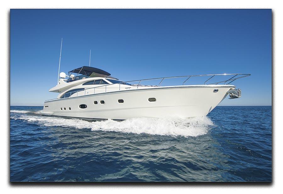 A luxury private motor yacht Canvas Print or Poster  - Canvas Art Rocks - 1