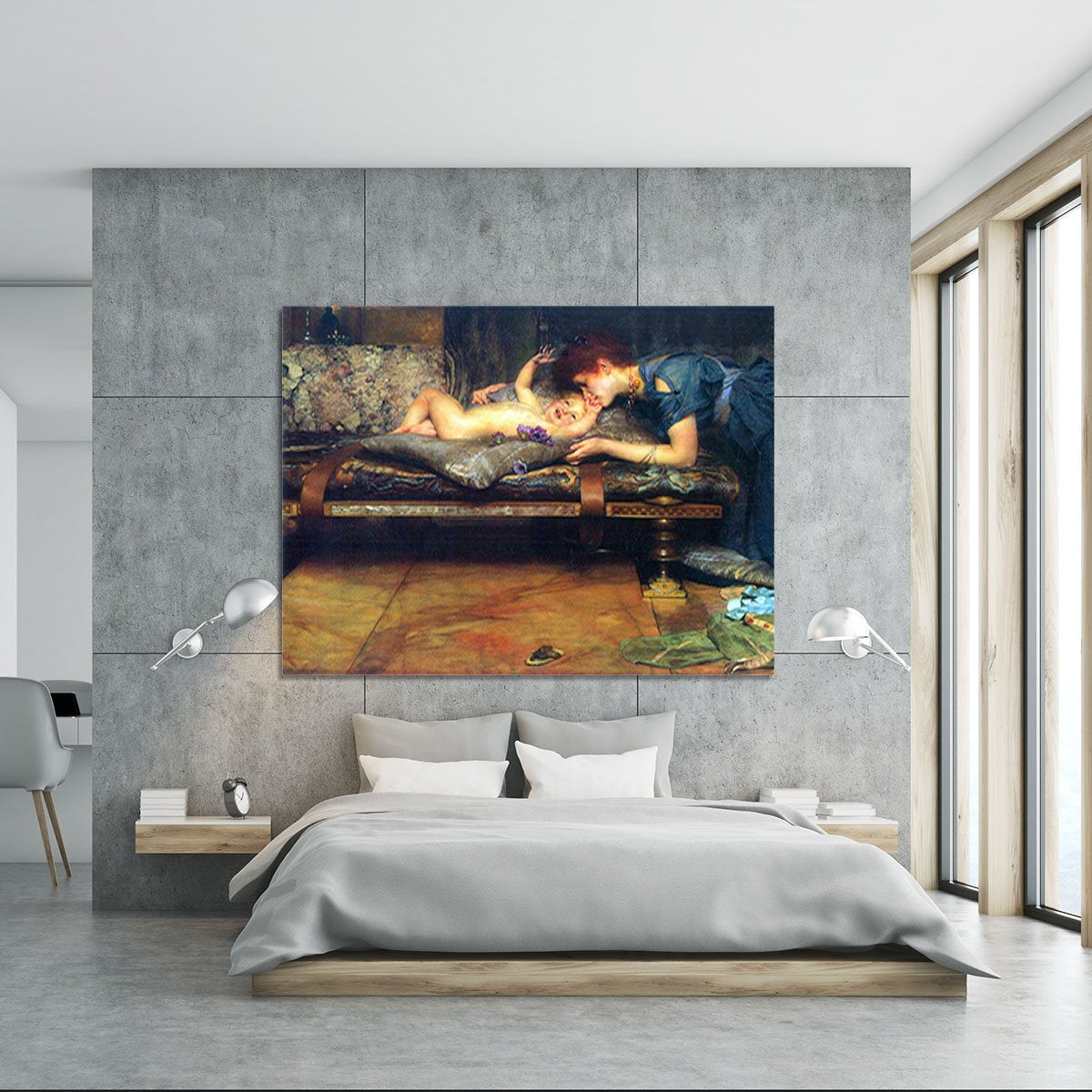 A paradise on earth detail by Alma Tadema Canvas Print or Poster