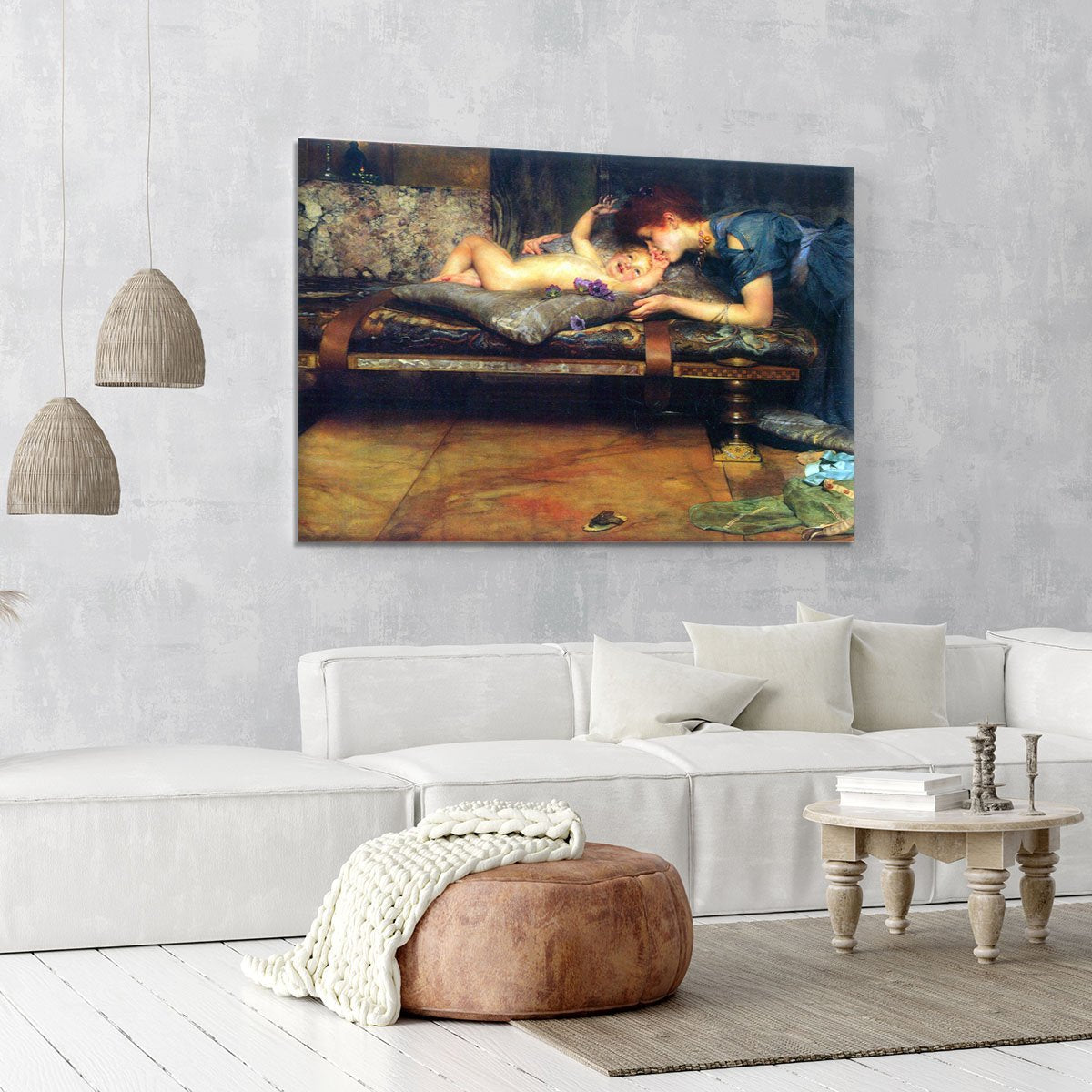 A paradise on earth detail by Alma Tadema Canvas Print or Poster