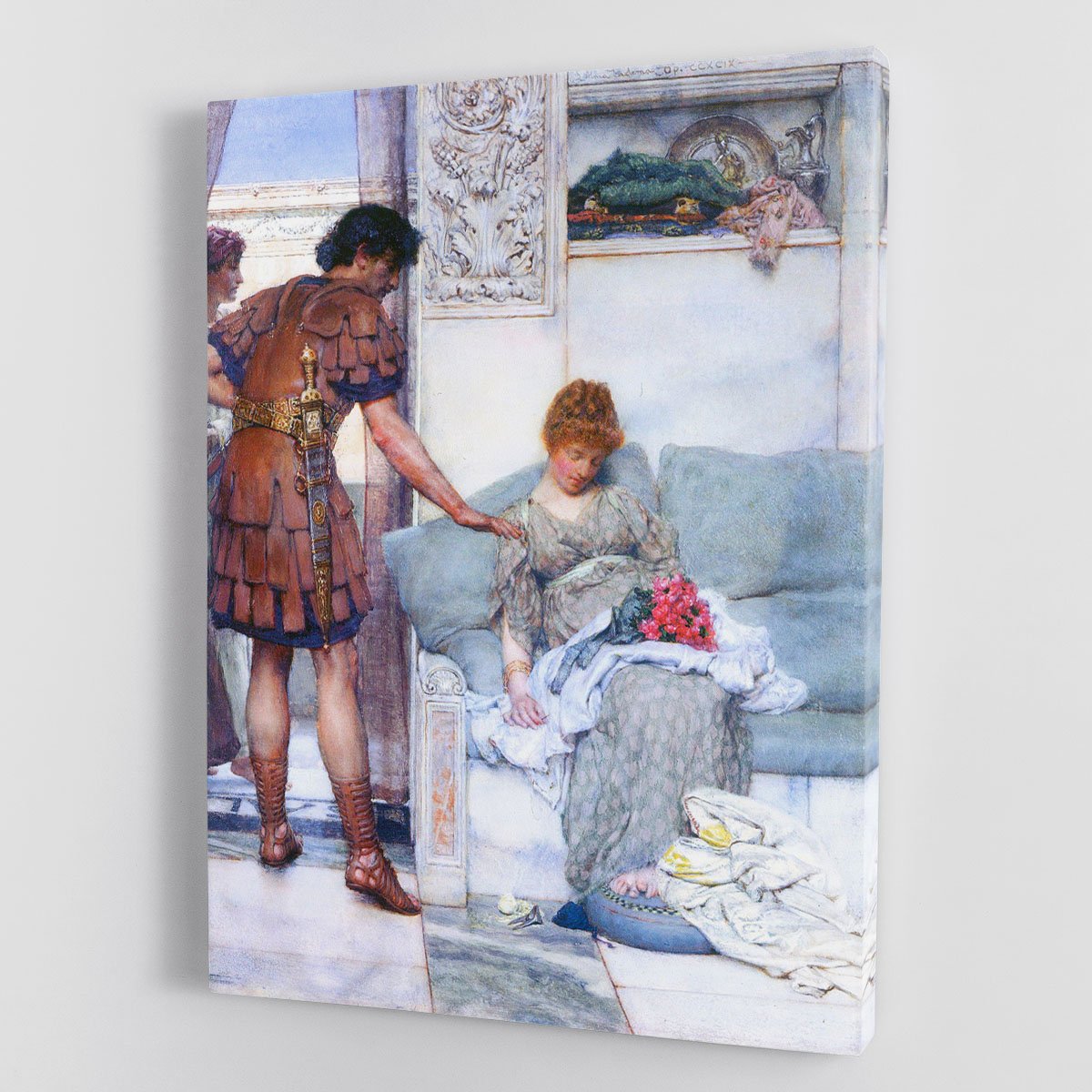 A quiet greeting by Alma Tadema Canvas Print or Poster