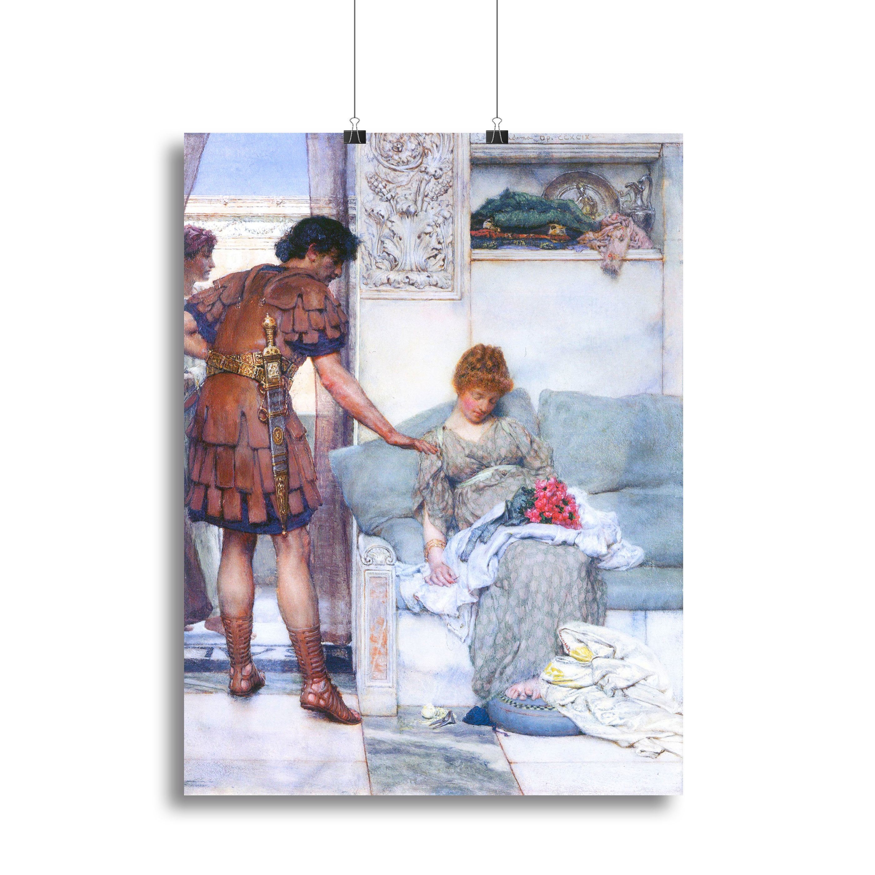 A quiet greeting by Alma Tadema Canvas Print or Poster