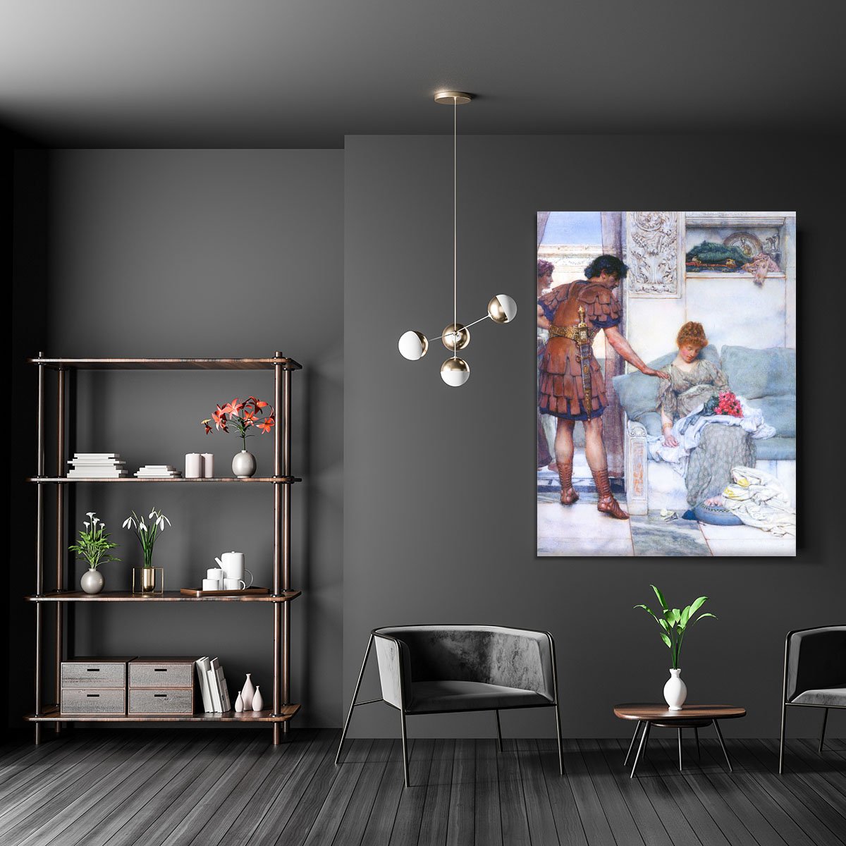 A quiet greeting by Alma Tadema Canvas Print or Poster