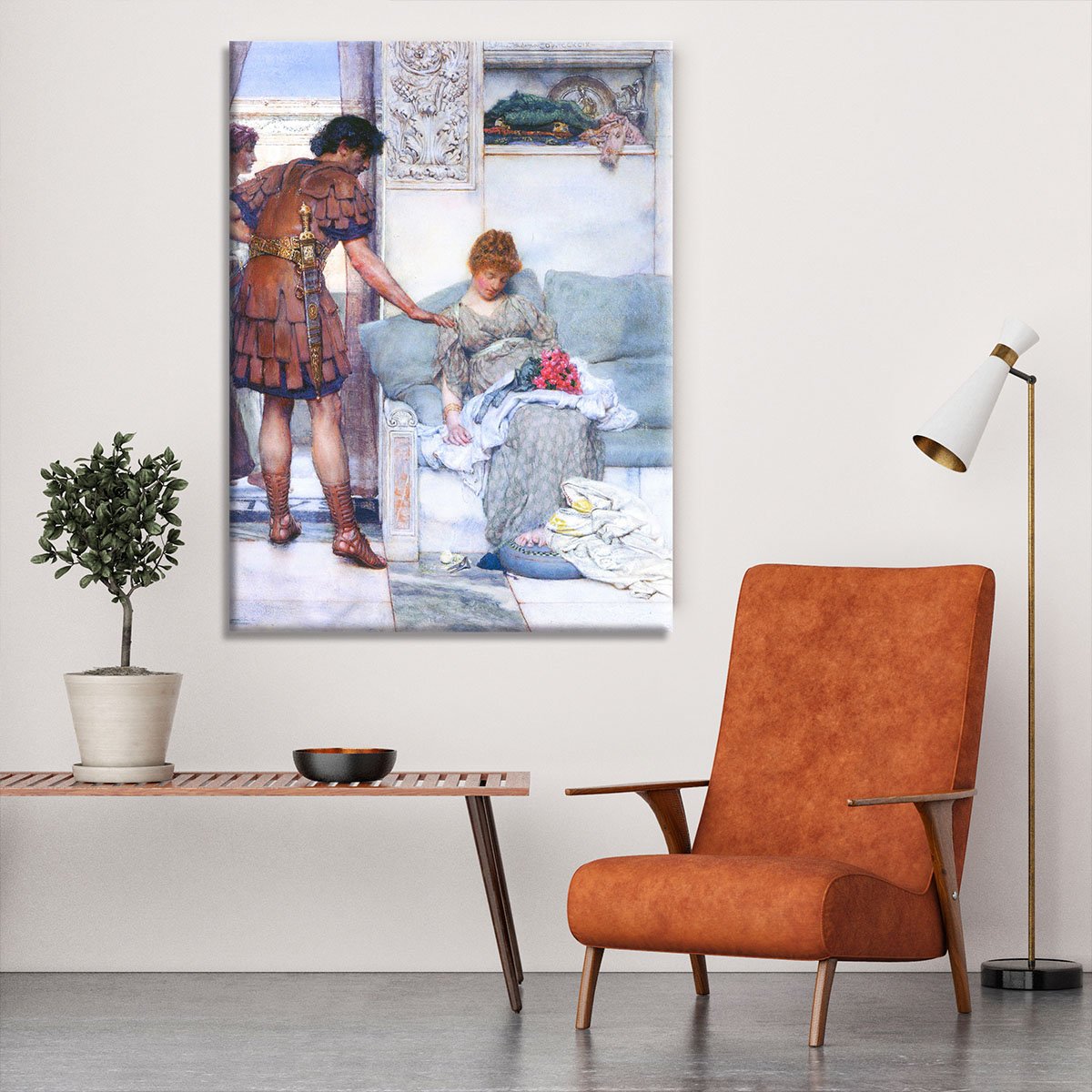 A quiet greeting by Alma Tadema Canvas Print or Poster