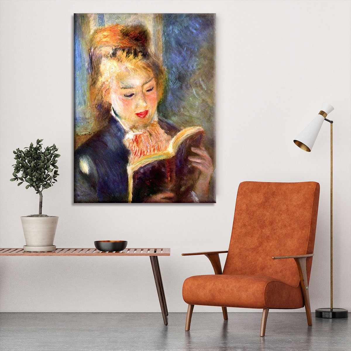 A reading girl1 by Renoir Canvas Print or Poster