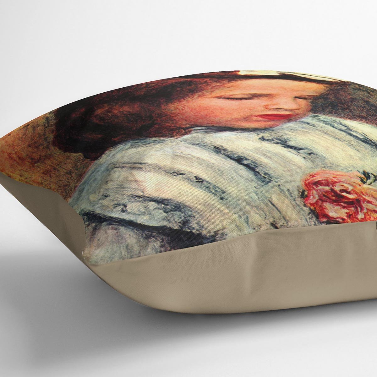 A reading girl by Renoir Throw Pillow