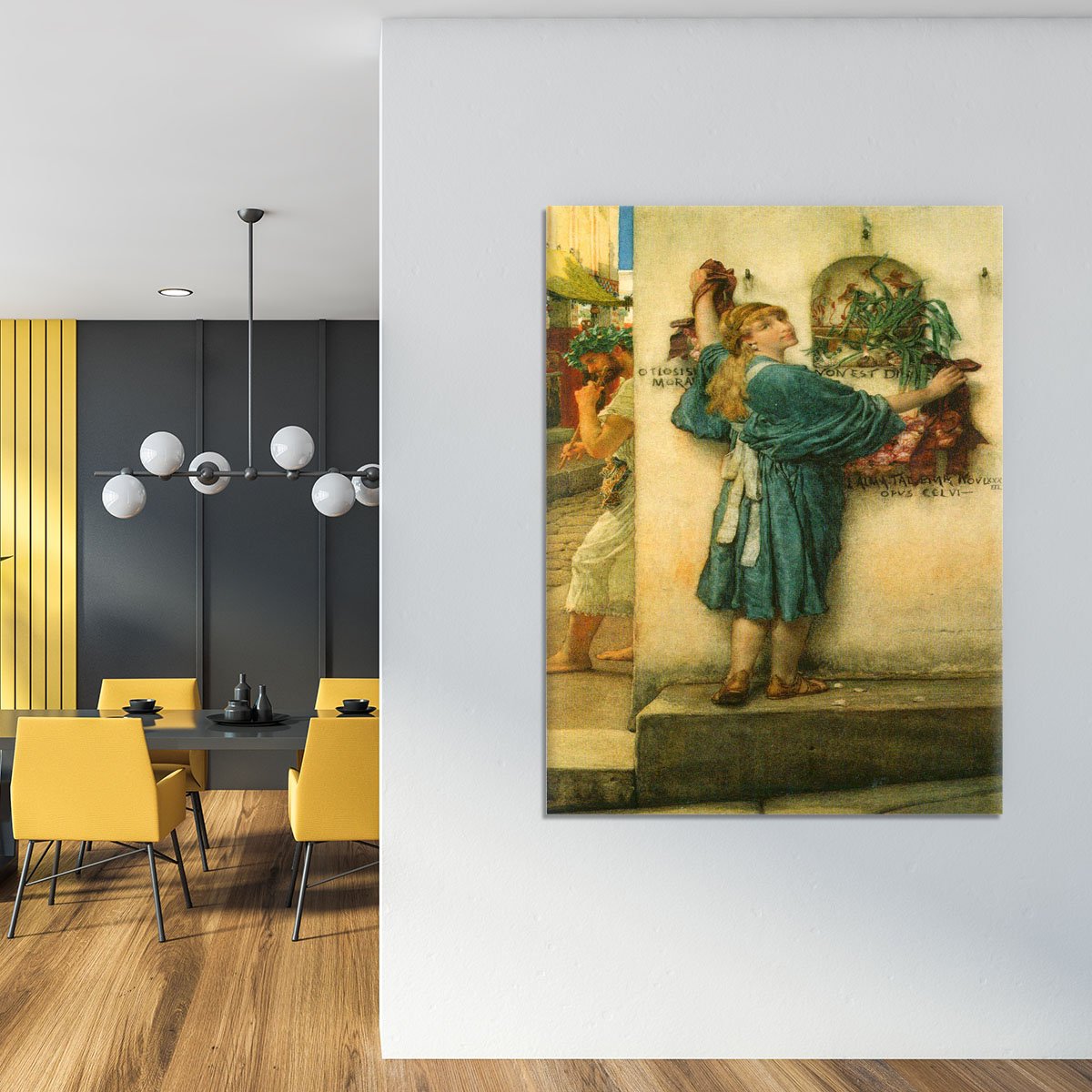 A road altar by Alma Tadema Canvas Print or Poster