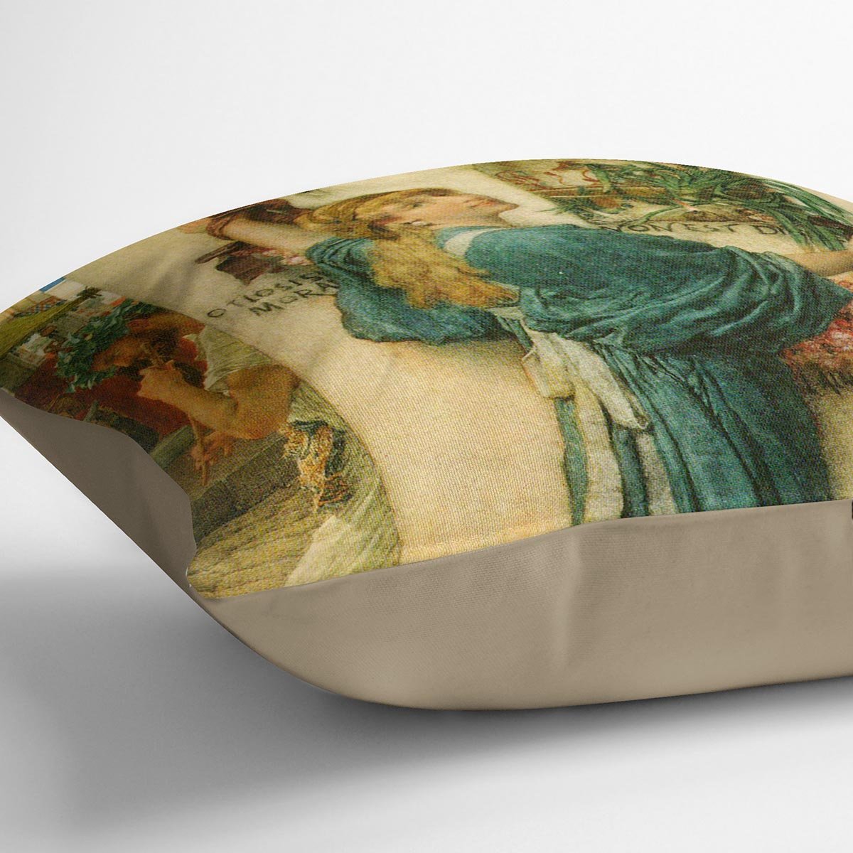 A road altar by Alma Tadema Cushion - Canvas Art Rocks - 2