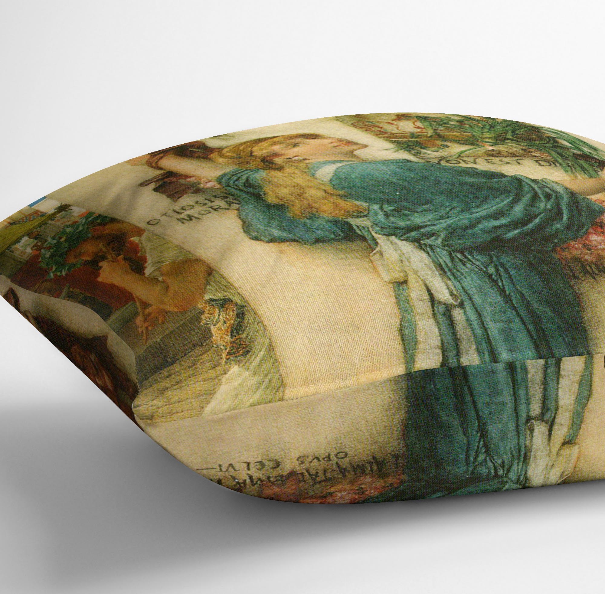 A road altar by Alma Tadema Cushion - Canvas Art Rocks - 3