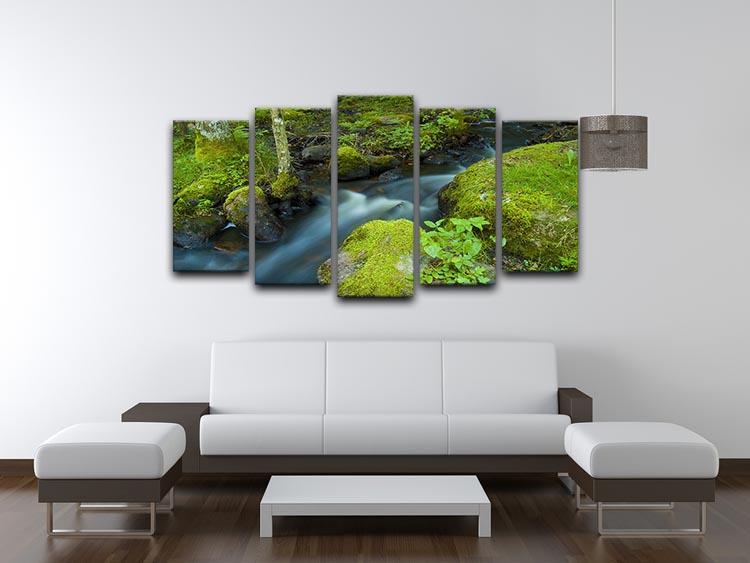 A small 5 Split Panel Canvas  - Canvas Art Rocks - 3