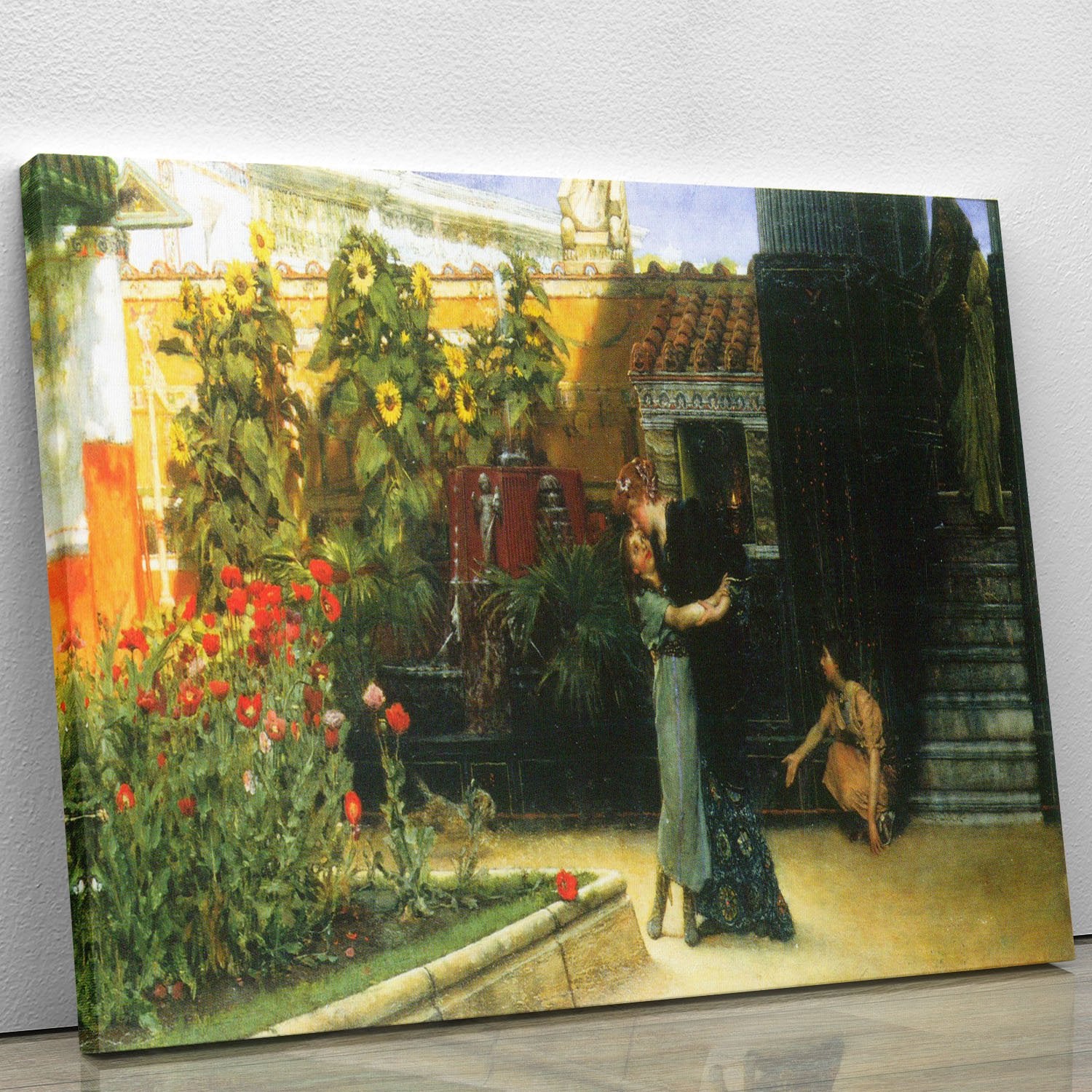 A warm welcome by Alma Tadema Canvas Print or Poster