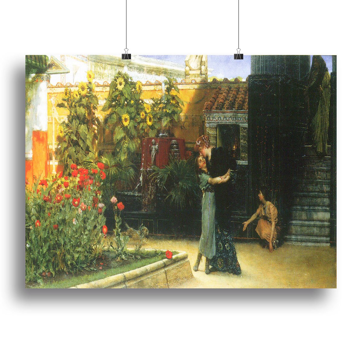 A warm welcome by Alma Tadema Canvas Print or Poster