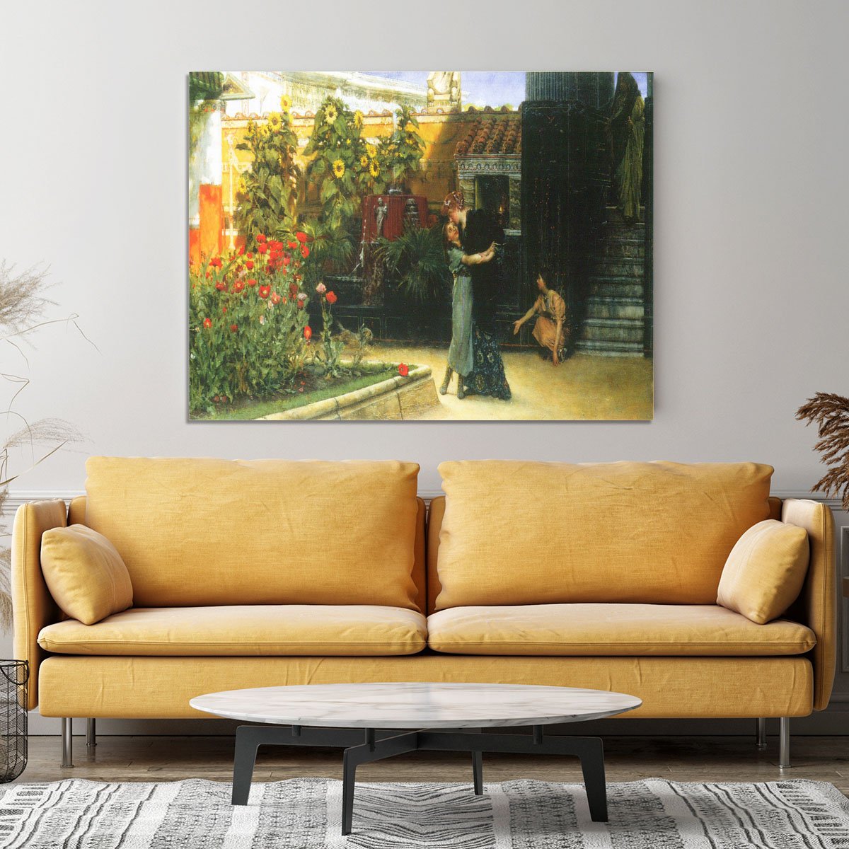 A warm welcome by Alma Tadema Canvas Print or Poster