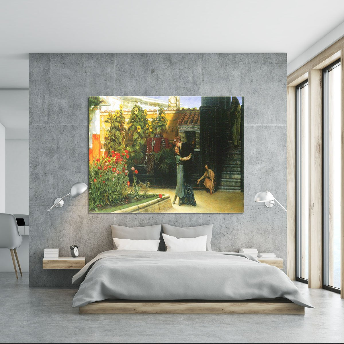 A warm welcome by Alma Tadema Canvas Print or Poster