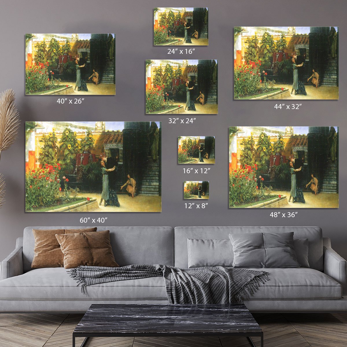 A warm welcome by Alma Tadema Canvas Print or Poster