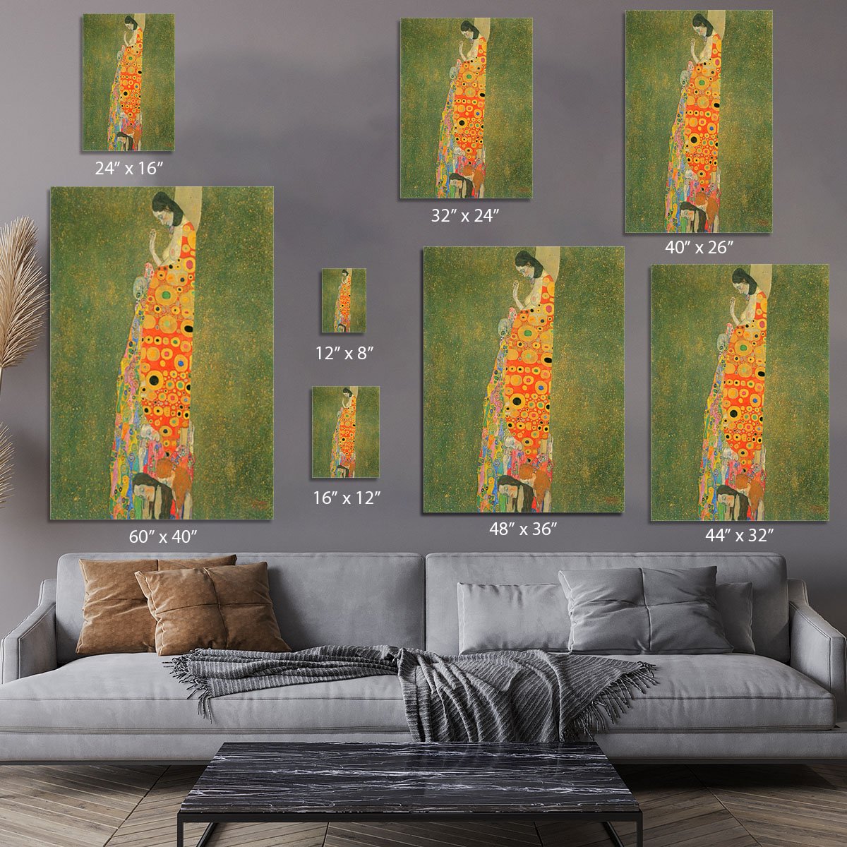 Abandoned Hope by Klimt Canvas Print or Poster