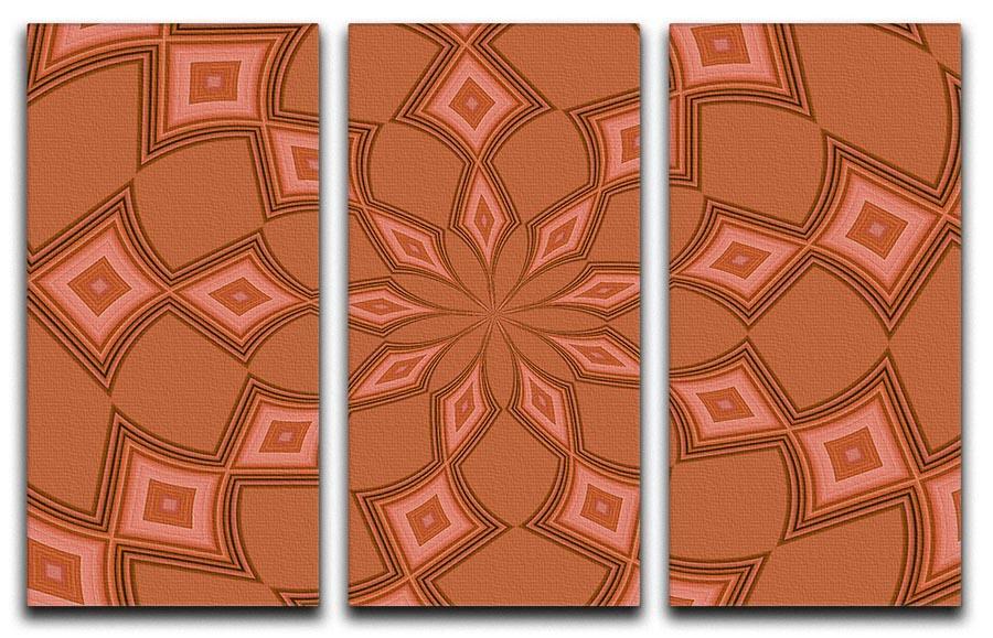 Abstract Diamonds 3 Split Panel Canvas Print - Canvas Art Rocks - 1