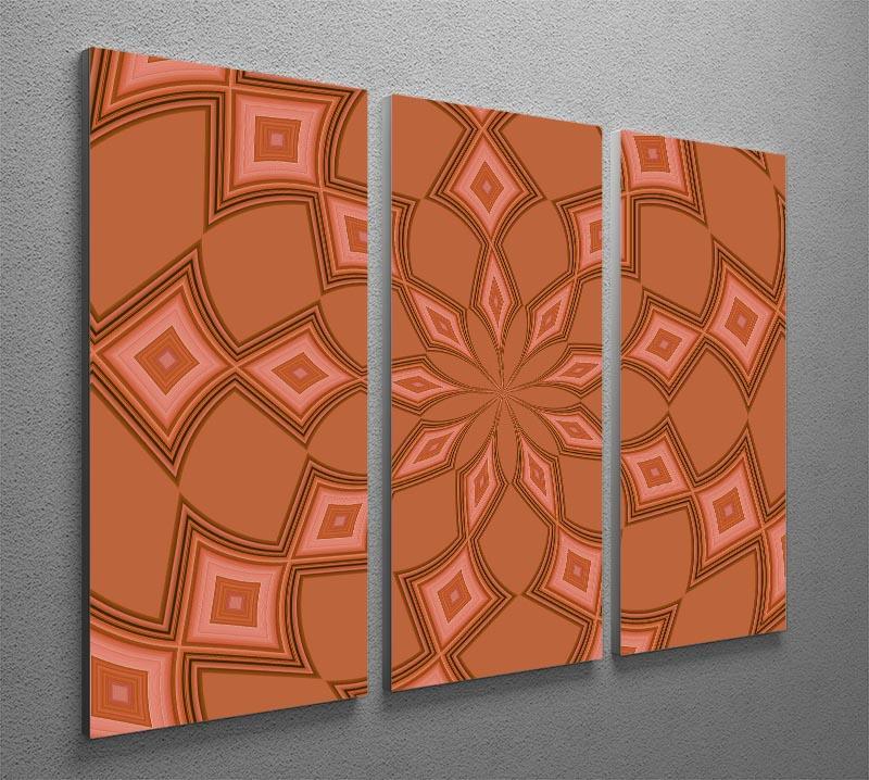 Abstract Diamonds 3 Split Panel Canvas Print - Canvas Art Rocks - 2