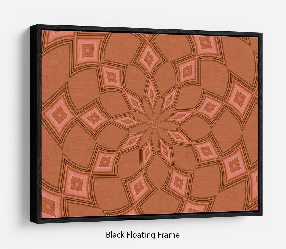 Abstract Diamonds Floating Frame Canvas