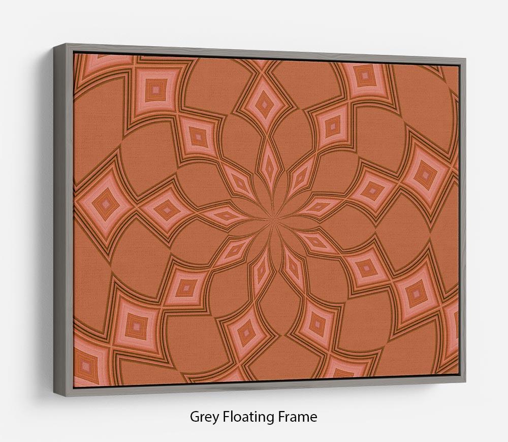 Abstract Diamonds Floating Frame Canvas