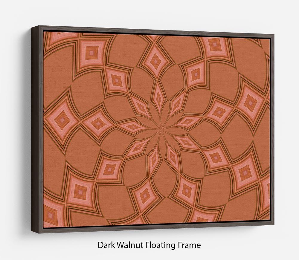 Abstract Diamonds Floating Frame Canvas