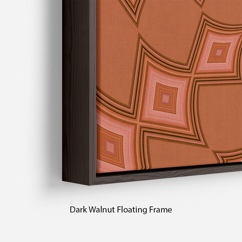 Abstract Diamonds Floating Frame Canvas