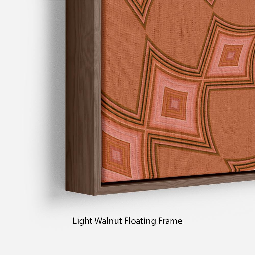 Abstract Diamonds Floating Frame Canvas