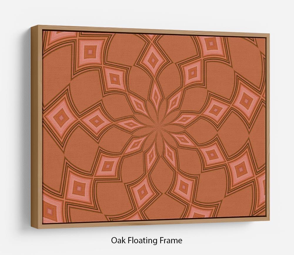 Abstract Diamonds Floating Frame Canvas