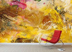 Abstract background by acrylic paint Wall Mural Wallpaper - Canvas Art Rocks - 2
