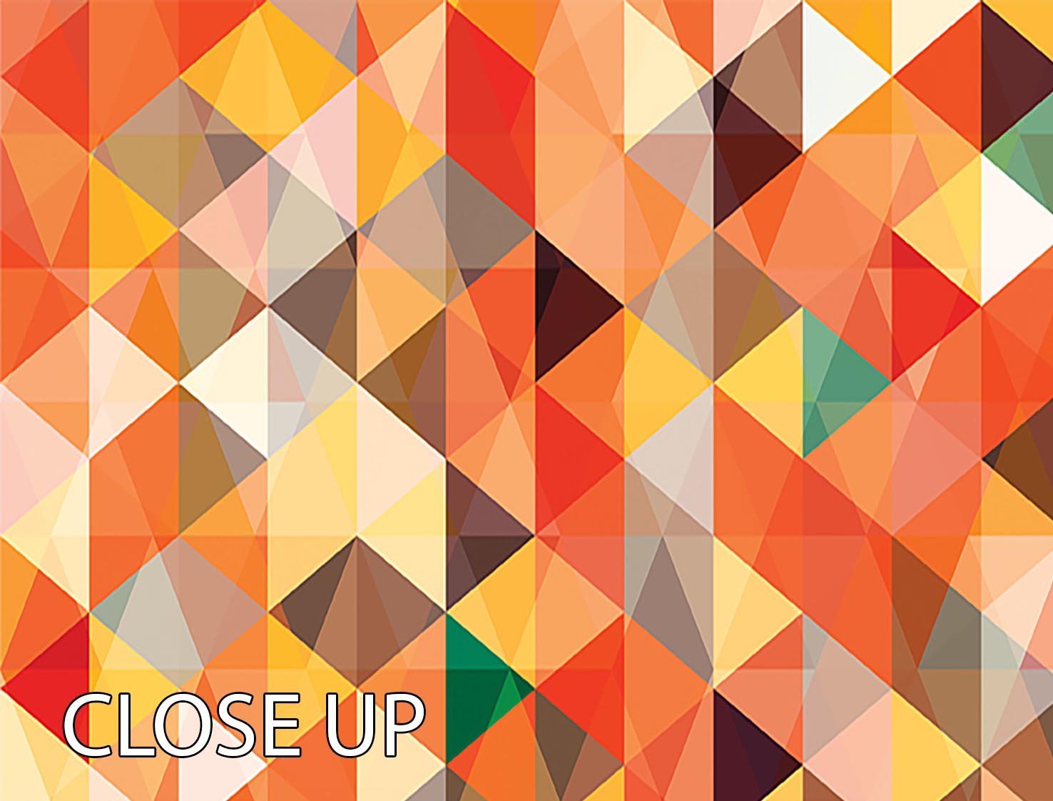 Abstract triangle seamless 3 Split Panel Canvas Print - Canvas Art Rocks - 3