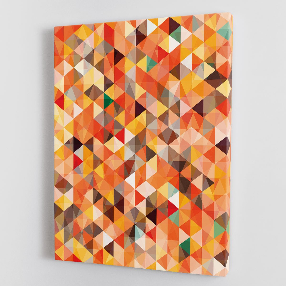 Abstract triangle seamless Canvas Print or Poster