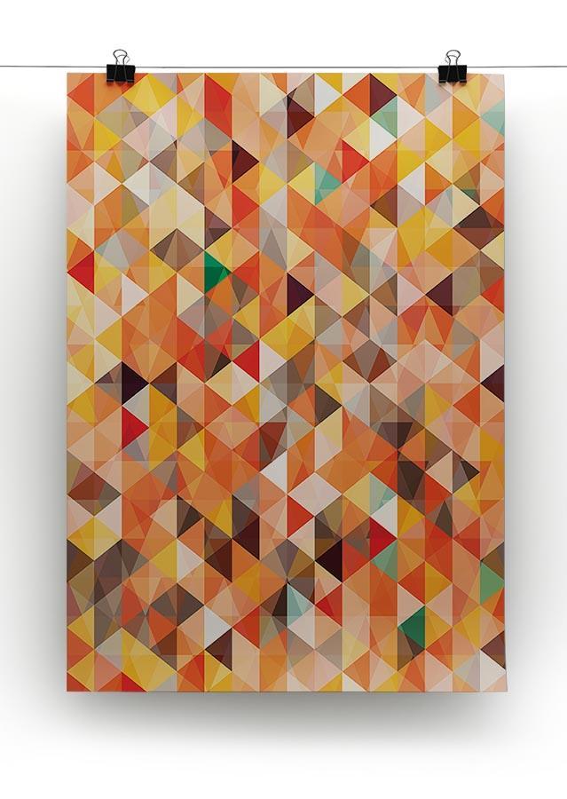 Abstract triangle seamless Canvas Print or Poster - Canvas Art Rocks - 2