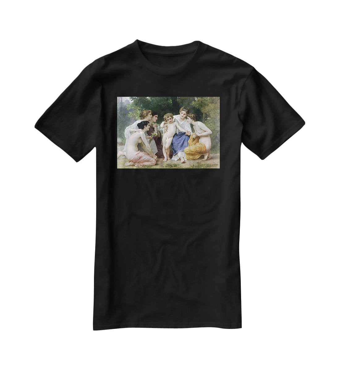 Admiration By Bouguereau T-Shirt - Canvas Art Rocks - 1