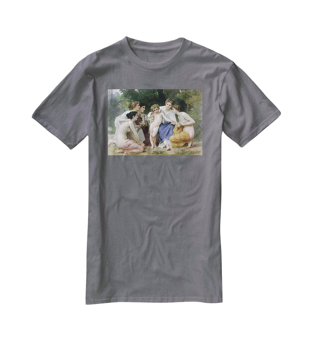 Admiration By Bouguereau T-Shirt - Canvas Art Rocks - 3