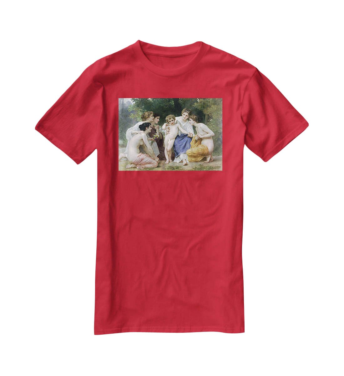 Admiration By Bouguereau T-Shirt - Canvas Art Rocks - 4